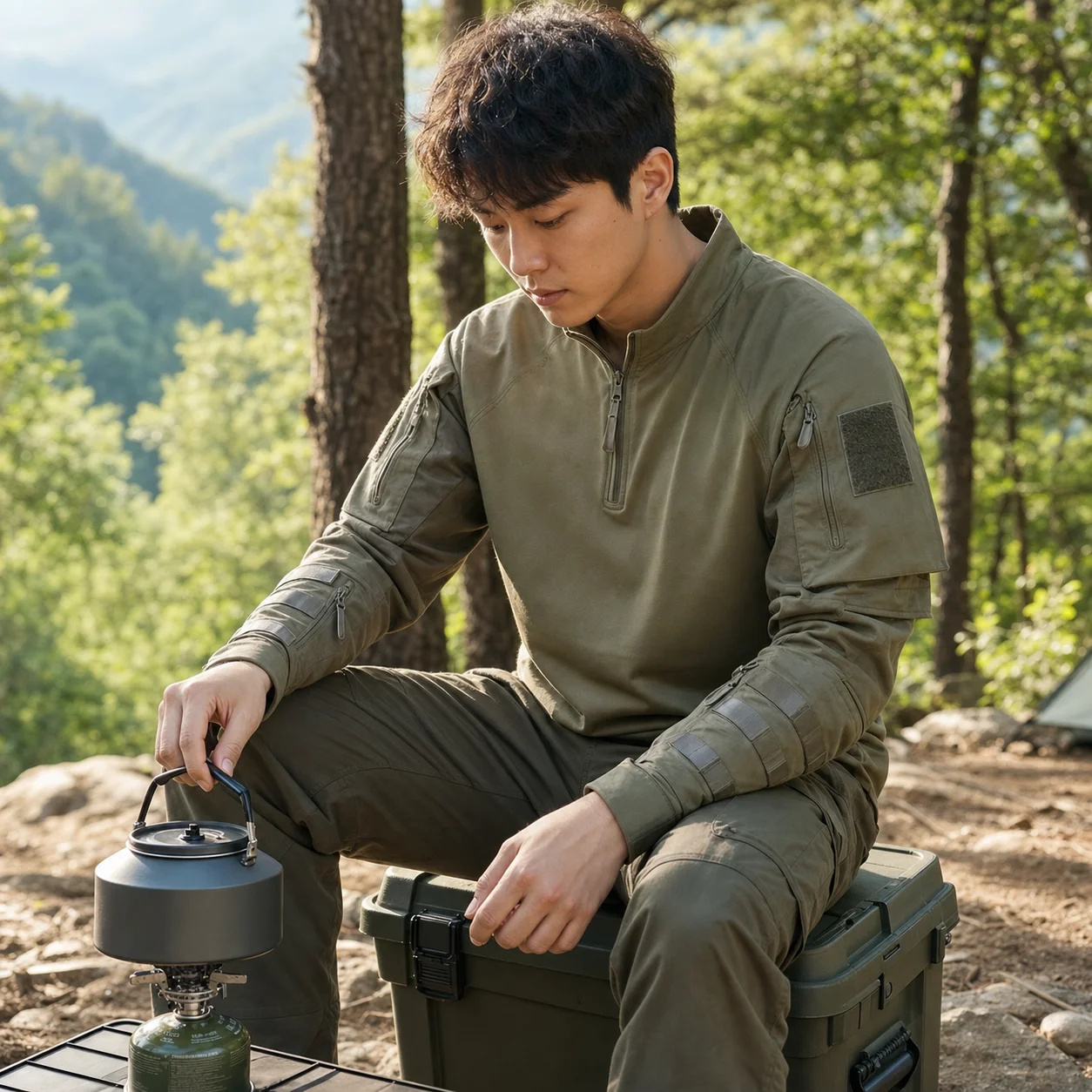 Hunting Outdoor Wear - قميص تكتيكي للرجال لفصل الخريف، ملابس