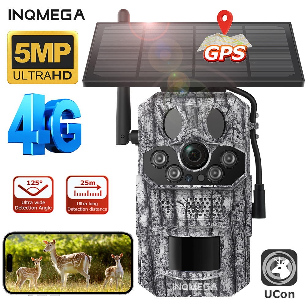 Trail Camera Infrared - INQMEGA4G 2K 5MP PIR الحركة المنشط