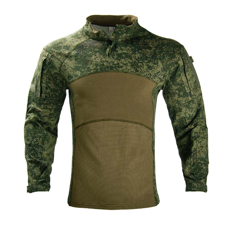 Hunting Outdoor Wear - قميص تكتيكي مموه للرجال قابل للتنفس،