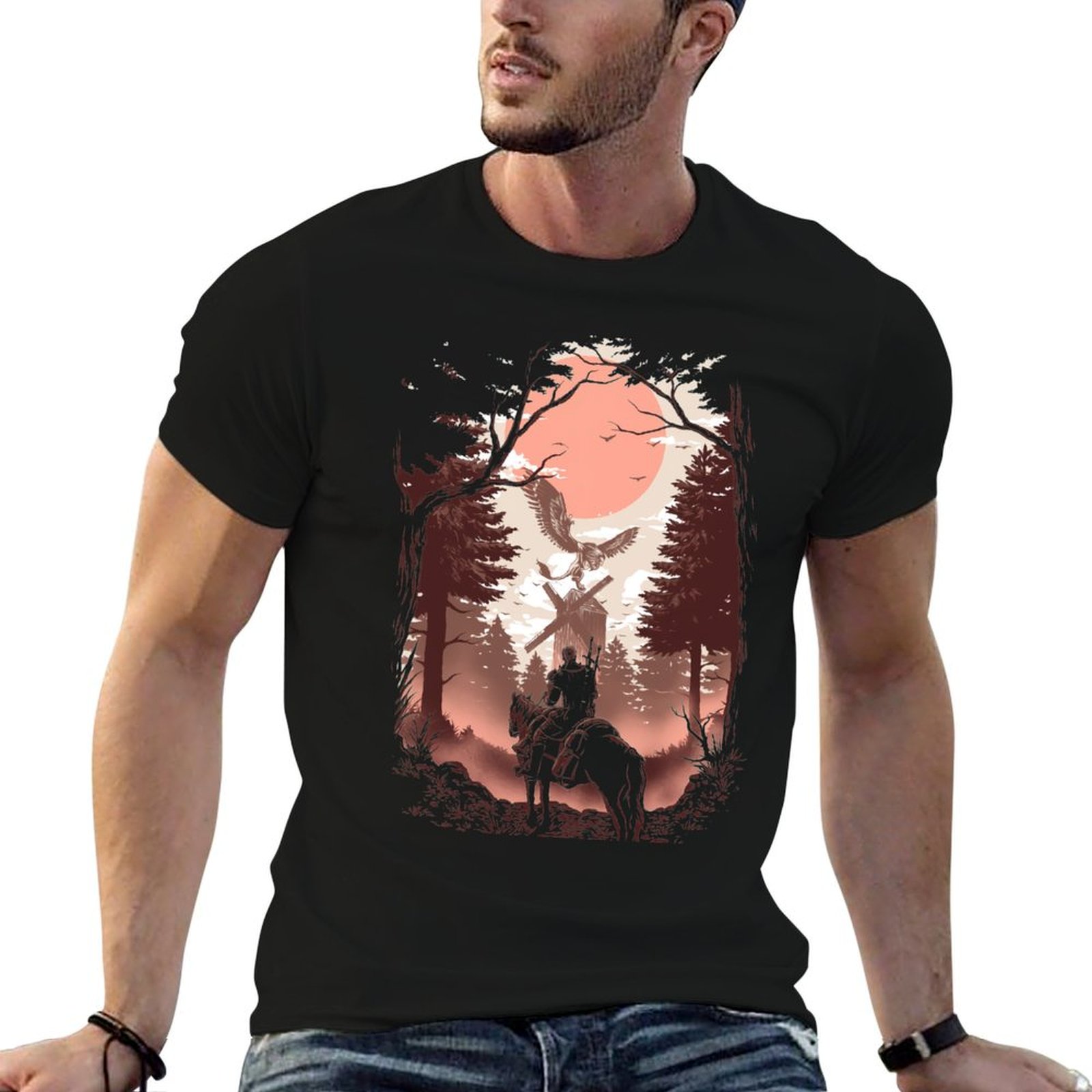 Wildman Hunting & Outdoor Robertson - تي شيرت The Wild Hunt للعمل