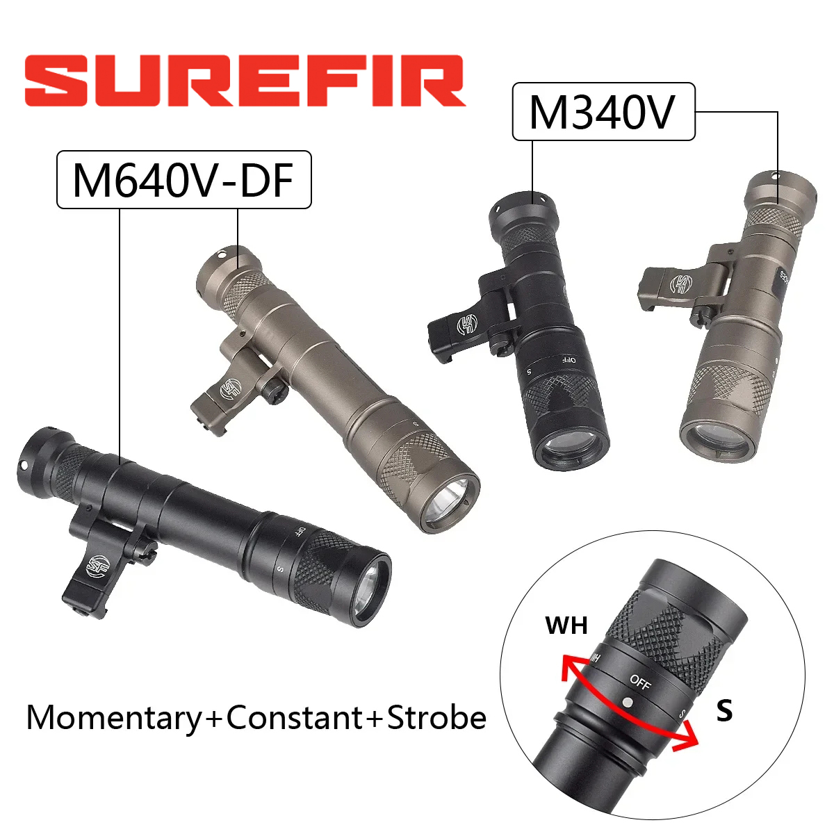 Hunting Outdoor Store - مصباح يدوي Surefir M600 M340 DF