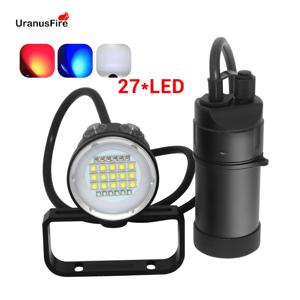 27 LED علبة الغوص الفيديو الضو - مراجعة Fire Starter Waterproof وسعره