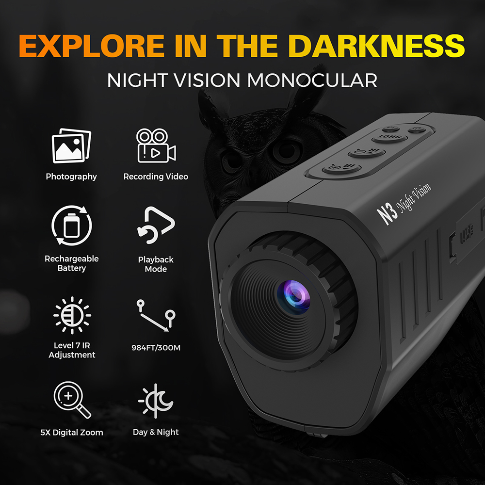 منظار رؤية ليلية أحادي العين ب - مراجعة Monocular Night Vision وسعره