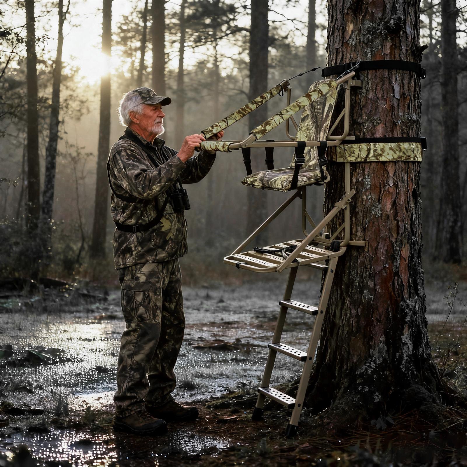 شجرة حامل استبدال التمويه تسلق - مراجعة Tree Stand Ladder وسعره