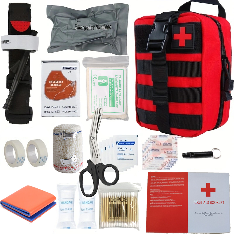 50 قطعة IFAK الصدمة بقاء الإسع - مراجعة Field Dressing Kit وسعره