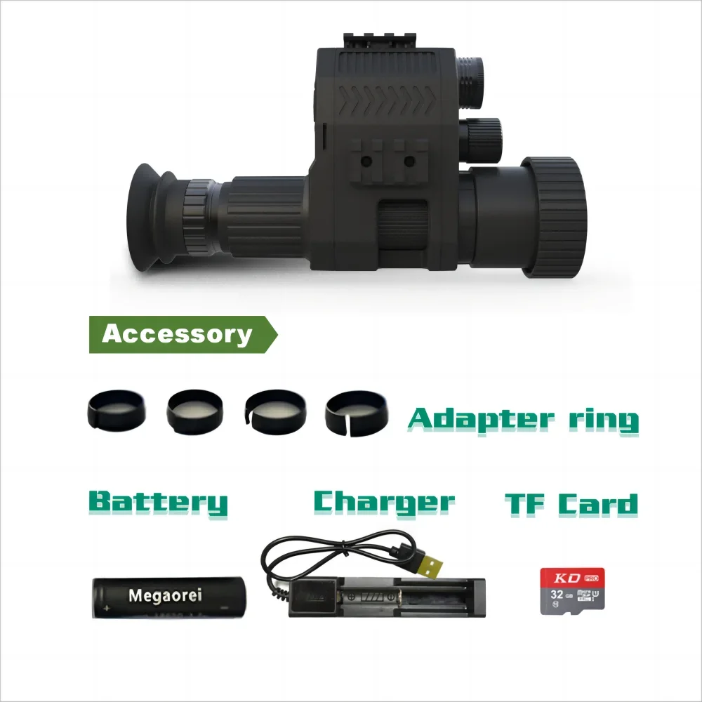 NK007 400M المسافة المرئية الر - مراجعة Monocular Night Vision وسعره
