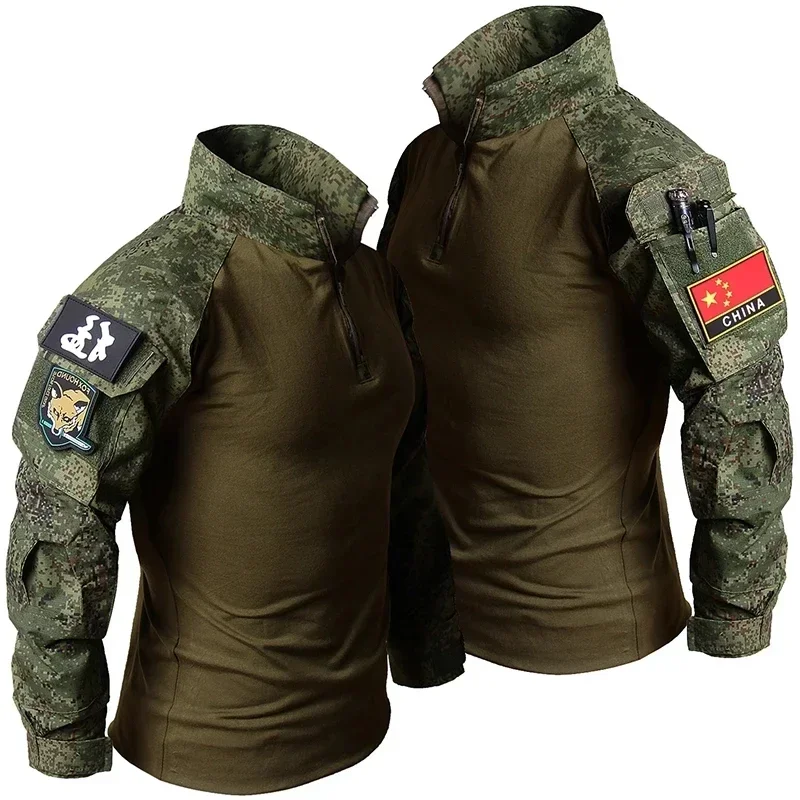 RU كامو التكتيكية موحدة في اله - مراجعة Hunting Outdoor Shirts وسعره